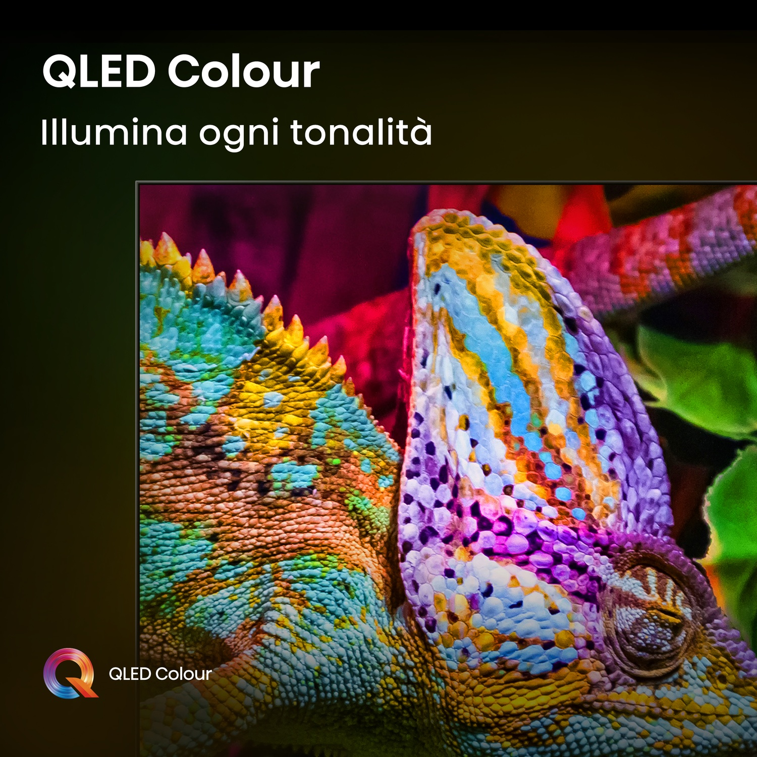 Un soggiorno con TV, divano, tavolino e elementi decorativi.