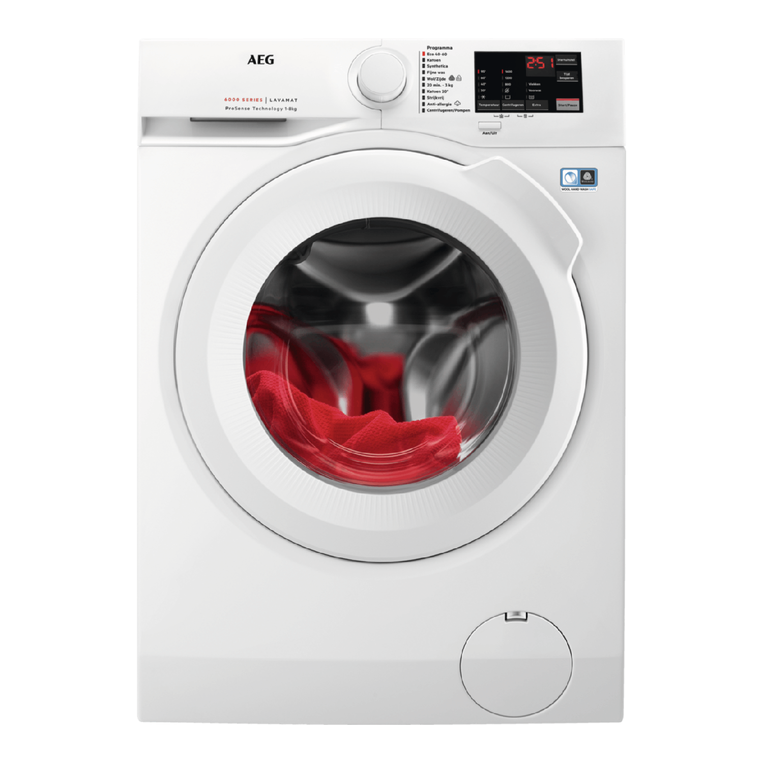 AEG Lf628600 6000 Serie Prosense Wasmachine (8 Kg 1600 Rpm A)