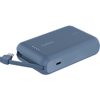 MediaMarkt Belkin 10000 Mah 20w Pd Powerbank Met Geïntegreerde Usb‑c Kabel – Blauw aanbieding
