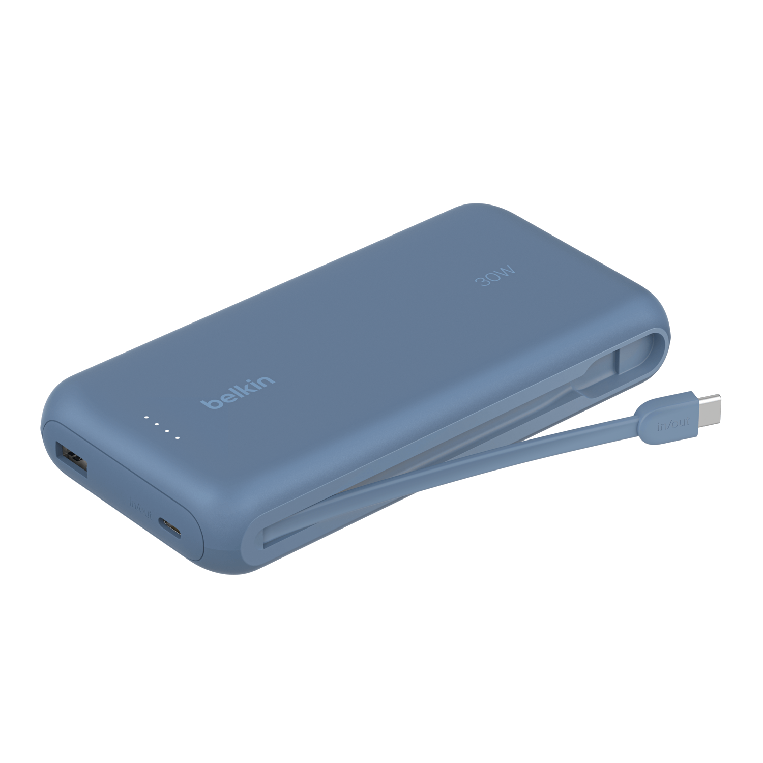 Powerbank 26800 mAh met kabels, powerbank 25 W PD QC4.0 snel opladen