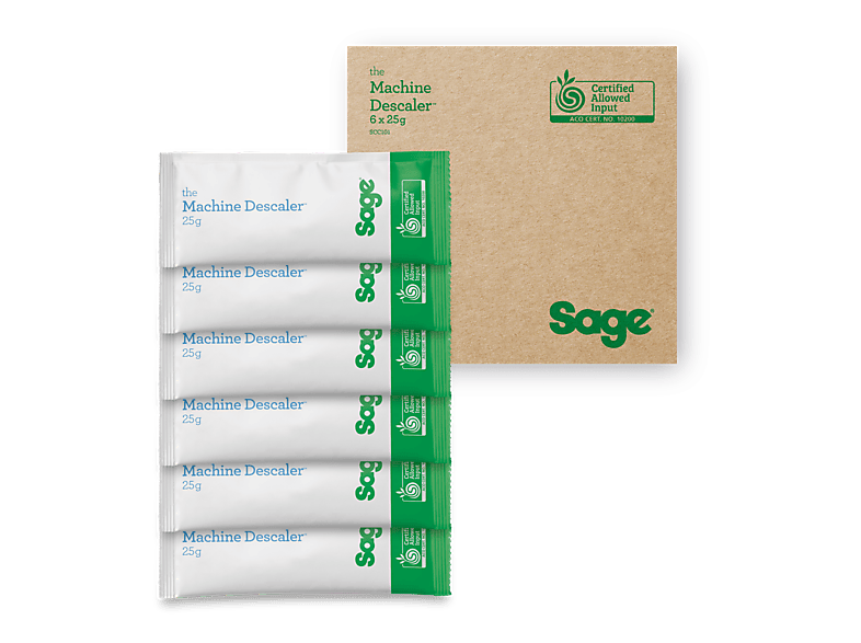 Sage SCC101NEU0ZEU1 the Machine Descaler™ 6er Pack; Entkalkungspulver