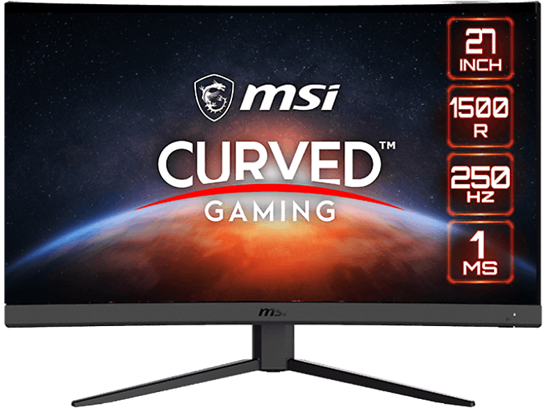 MSI 27" G27C4X 1920 x 1080 (FHD) 16:9 Curved 1500R VA 250HZ 1MS Freesync Premium Gaming Monitör