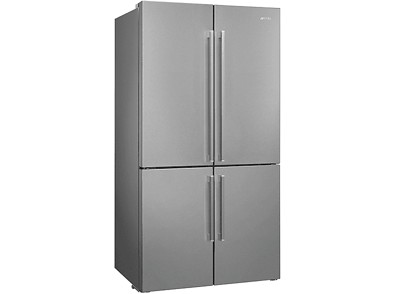 Frigorifero americano SMEG FQ60XE, Sistema Multi Flow: Sì; raffreddamento frigorifero: No Frost; congelatore: Frost, Capacità netta totale 541 l, Rumorosità: 37 dB(A), Dimensioni: L 91 cm A 182 P 75 cm, Inox, Classe E