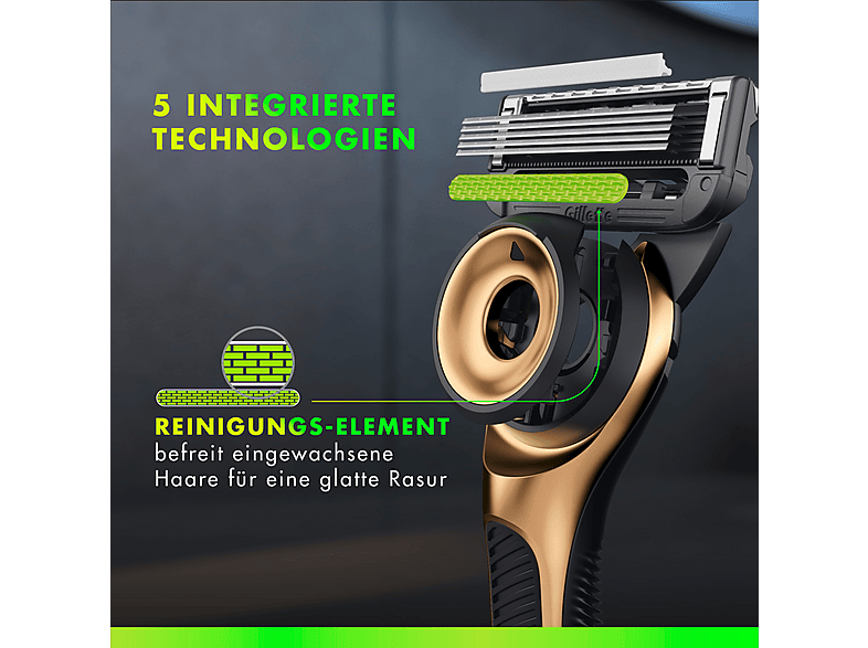 Gillette Labs Gold Rasierapparat mit 1 Klinge + Duschhänger; Rasierer — Foto 2 von 4