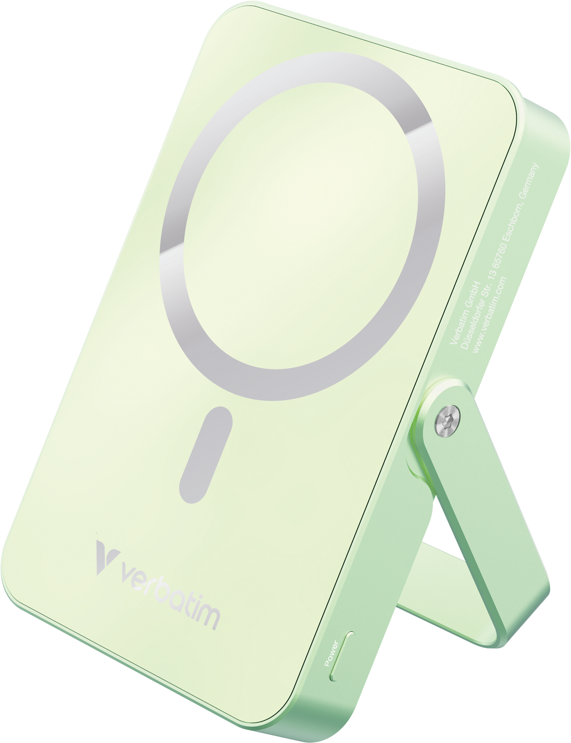 VERBATIM Charge 'n' Go vezeték nélküli kitámasztható mágneses powerbank 10000 mAh, zöld (32259)