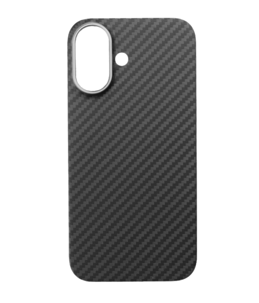 CASE AND PRO aramid karbon tok, iPhone 16, fekete (CARB-IPH16-BK)