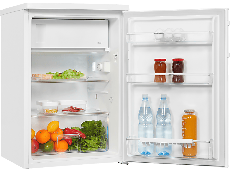 Ok.-Ggv OFK 121 C W Kühlschrank mit Gefrierfach (C, 850 mm hoch, Weiß, 107 l)