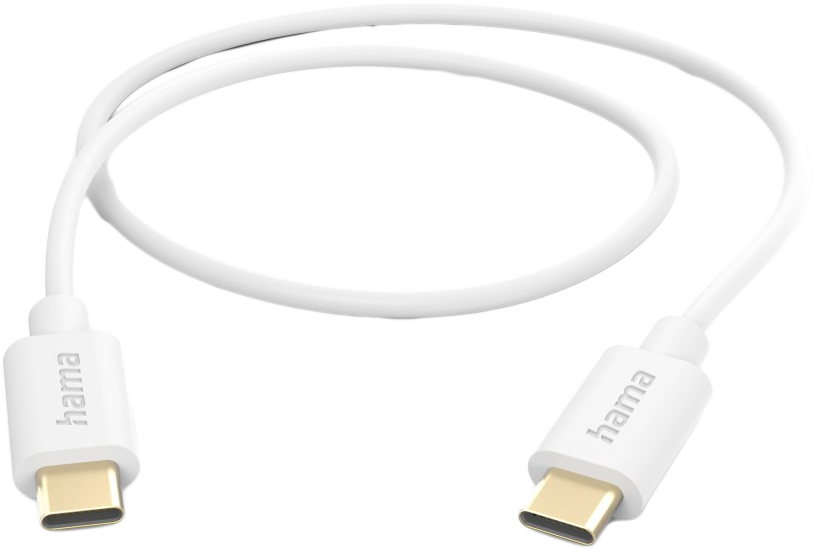 HAMA adatkábel USB 2.0, Type-C / Type-C, 480Mbps, 1 méter, fekete (201590)