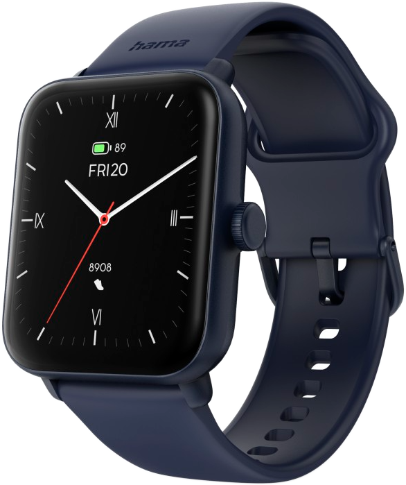 HAMA Smartwatch 6010 okosóra, szögletes, kék (178621)