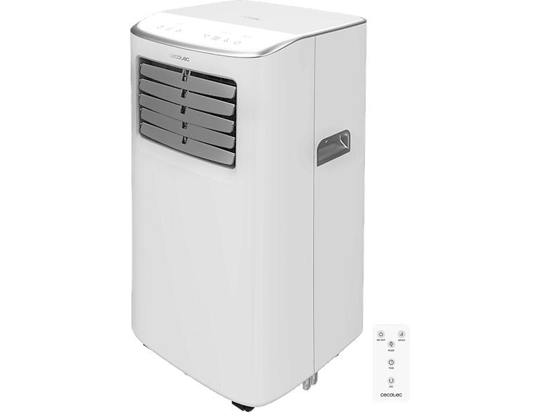 Cecotec ForceClima 7400 Soundless Touch, 7000 BTU/h, 2 velocidades, 20 m², 65 dB, Blanco