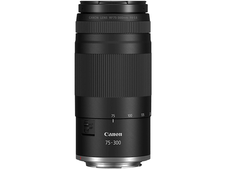 CANON RF 75-300mm F4-5.6 75 mm - 300 f/4 f/5.6 (Zoomobjektiv für Canon R-Mount, Schwarz)