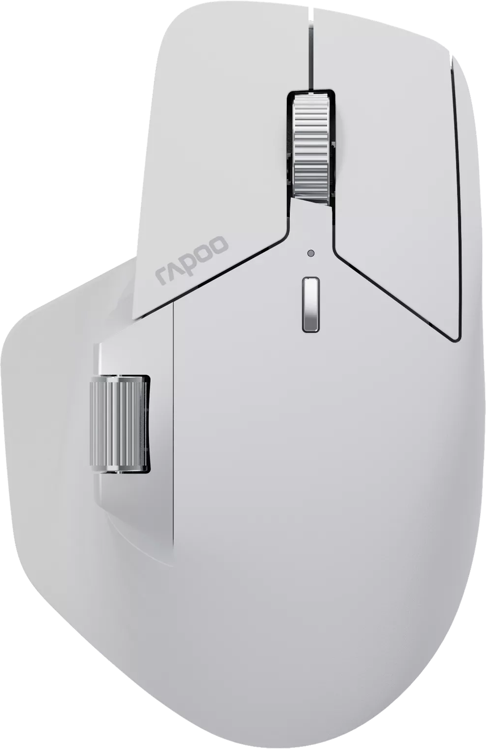 RAPOO MT760L Vezeték nélküli optikai egér, 2,4GHz + Bluetooth, fehér-szürke (226037)