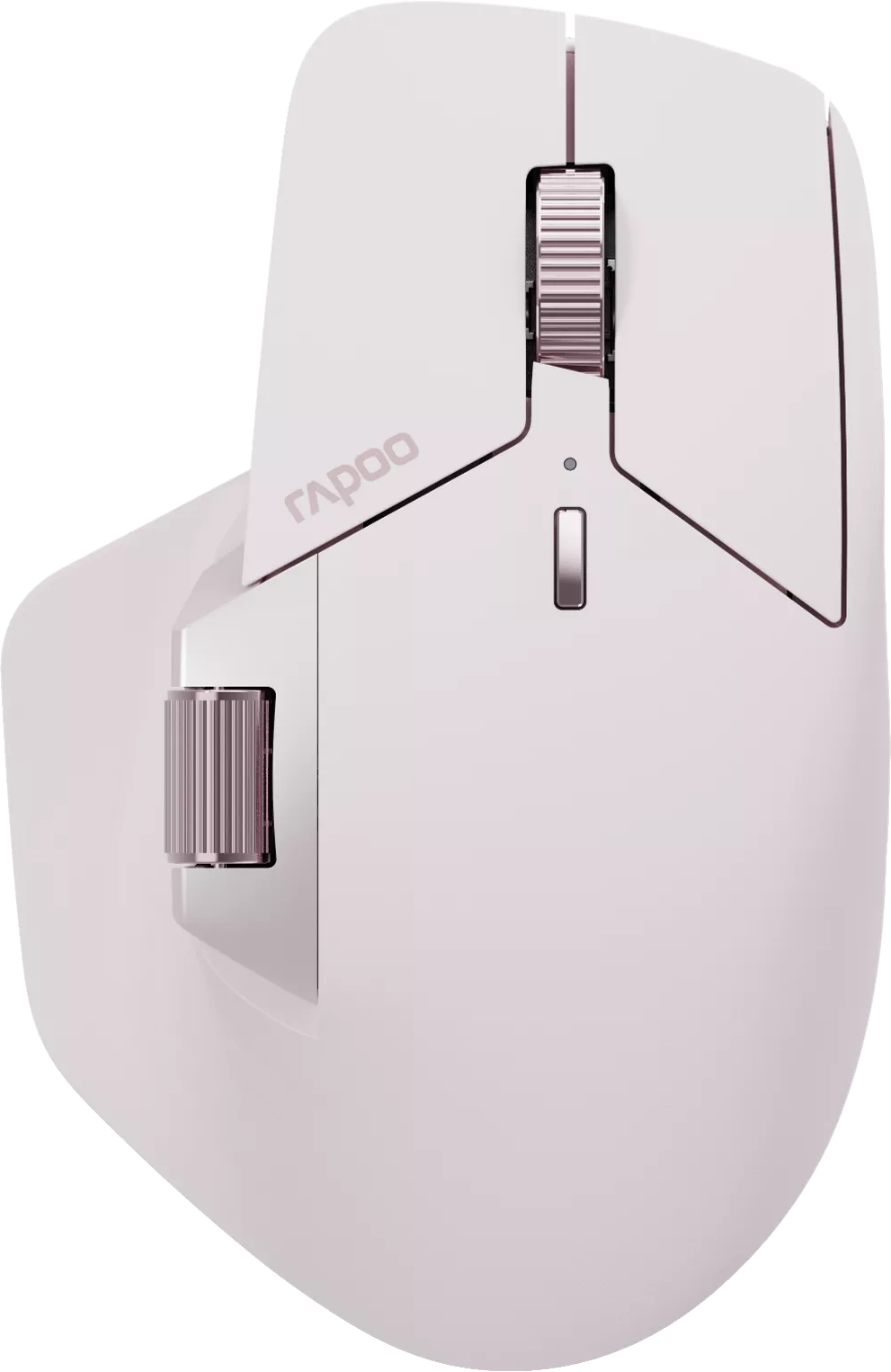 RAPOO MT760M Vezeték nélküli optikai egér, 2,4GHz + Bluetooth, pink (226041)