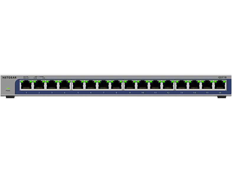 NETGEAR GS116v3 Unmanaged Gigabit-Ethernet-Switch mit 16 Ports — Foto 2 von 5