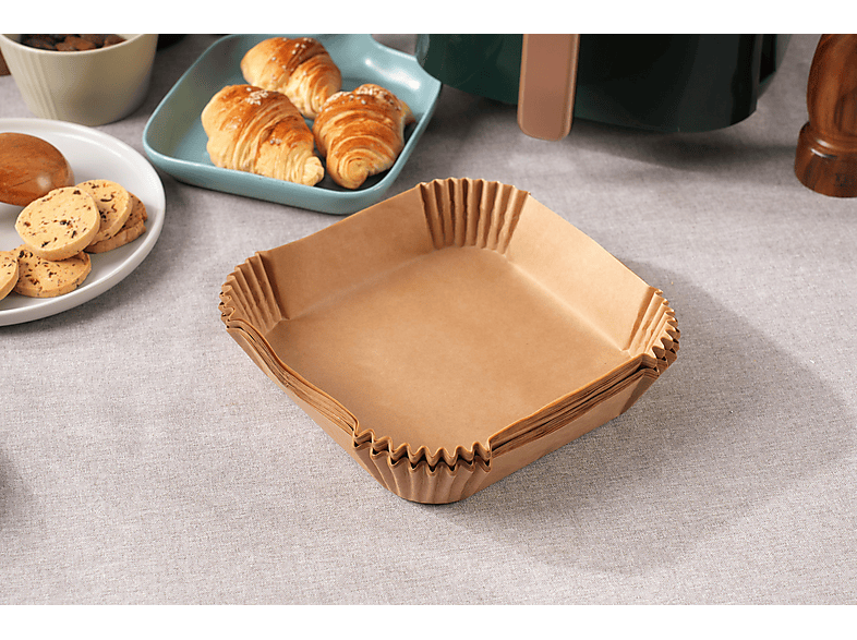 Koenic KAFP-1616 Air Fryer Backpapier 100 Stk. 16x16 3-5l; Backpapier für Heißluftfritteuse — Foto 4 von 5