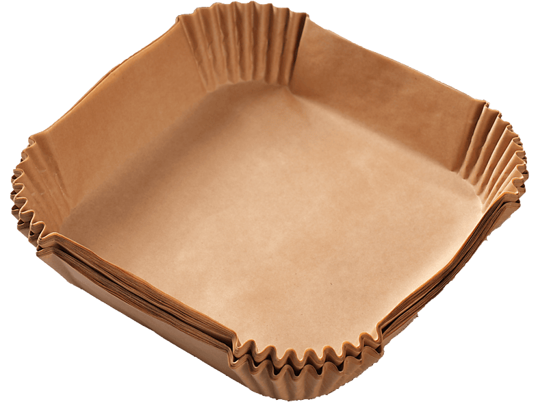 Koenic KAFP-2020 Air Fryer Backpapierschalen 100 Stk. 20x20cm, 4.5-6l; Backpapier für Heißluftfritteuse