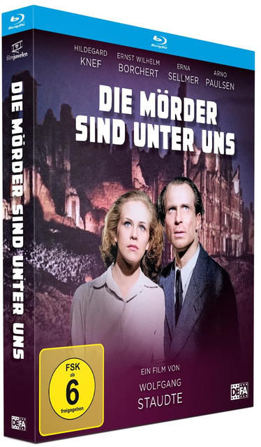 DVD-Cover: Ein Mann und eine Frau blicken nach oben. Titel ist "Die Morder Sind Unter Uns". Im Hintergrund ist ein Schloss.