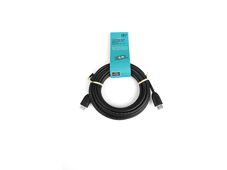 ISY IHD-9032 Full HD High Speed HDMI-Kabel mit Ethernet, 5m, Schwarz — Foto 2 von 2
