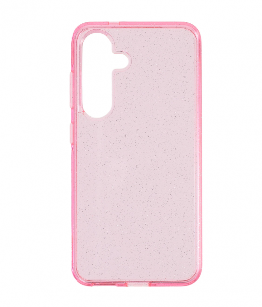 CASE AND PRO Samsung Galaxy S25 csillámos szilikon hátlap, pink (GLI-S25-P)