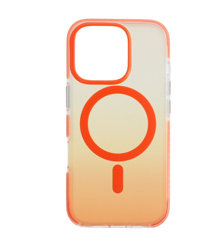 CASE AND PRO iPhone 16 Pro mágneses tok, narancs-átlátszó (MAG-IPH16PR-OTP)
