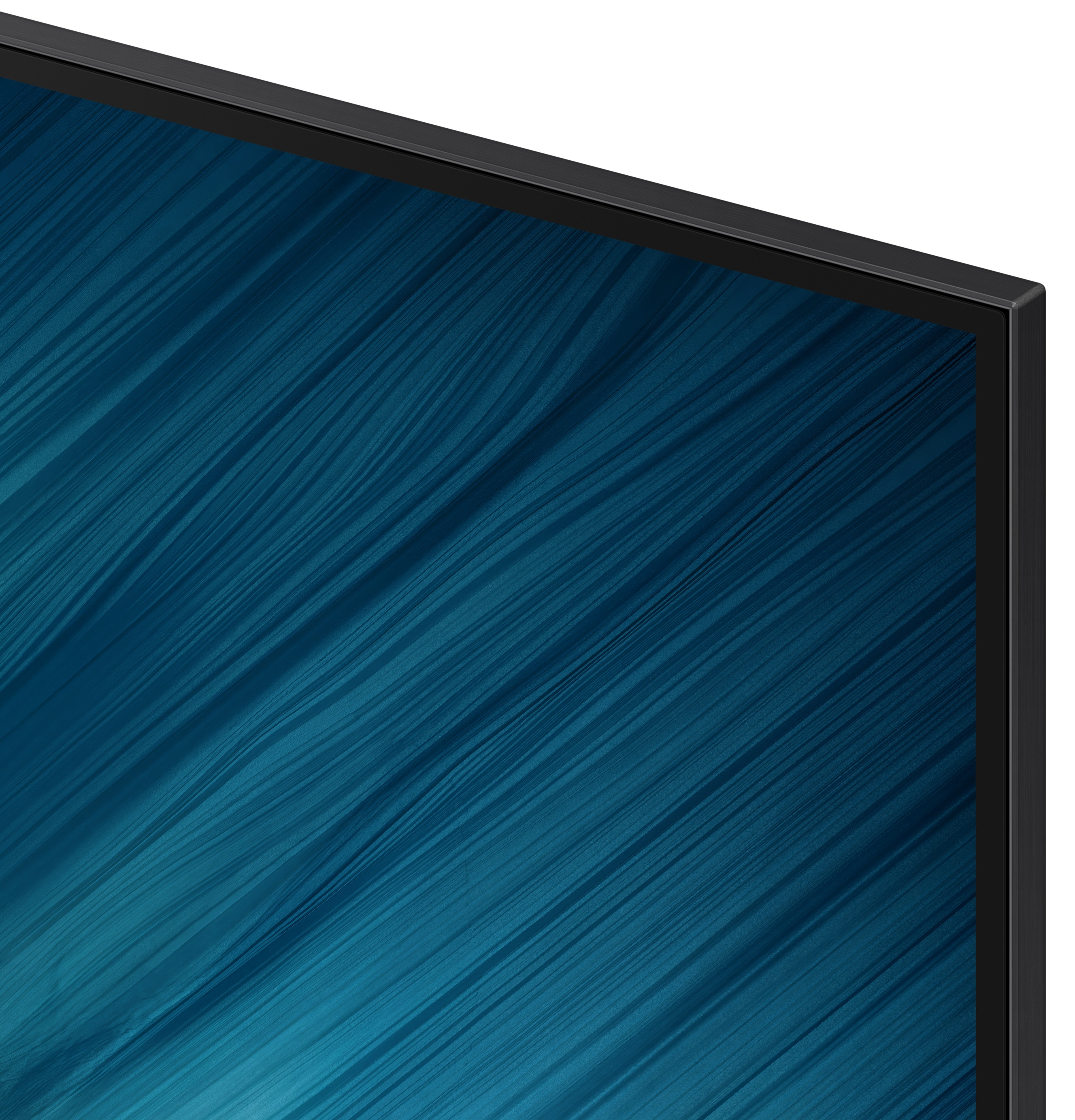 Zbliżenie tyłu czarnego telewizora z portami.