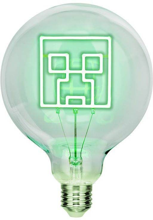 Minecraft - Creeper izzó formájú LED neon hangulatvilágítás