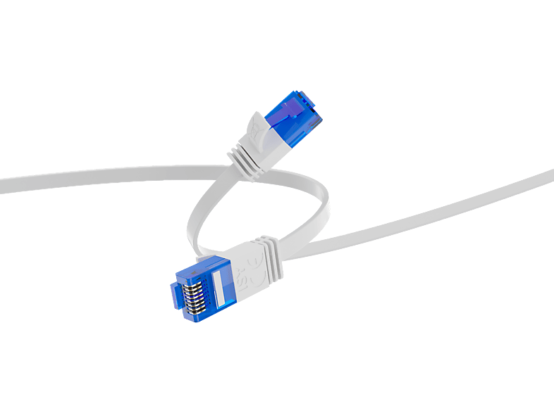ISY IPC-1027 Netzwerkkabel, Cat6a, 10 Meter, Weiß