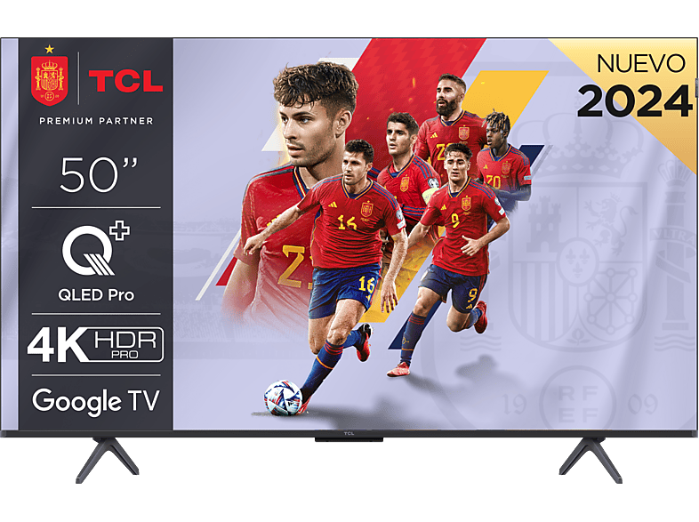 REACONDICIONADO Seminuevo Muy bueno TV QLED 50" - TCL 50C655, UHD 4K, AiPQ PRO, QLEDPRO, Dolby Vision y Atmos, HDR10+, Negro