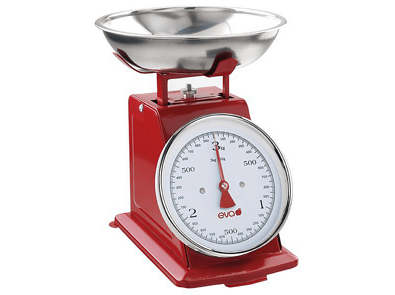 Eva 4905-088 Retro Mechanische Küchenwaage (Max. Tragkraft: 3 kg)