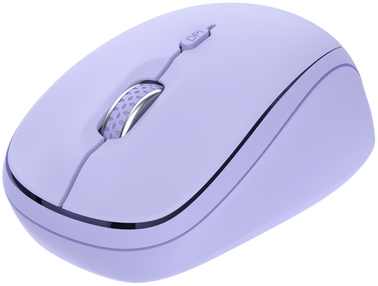 TRUST Yvi+ kompakt vezeték nélküli optikai egér, 2,4GHz + Bluetooth, max. 1600 DPI, lila (25583)
