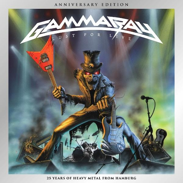 Album borító egy szörnyeteggel, aki gitározik egy piros gitárral. A 'GAMMA RAY' szó van felül.