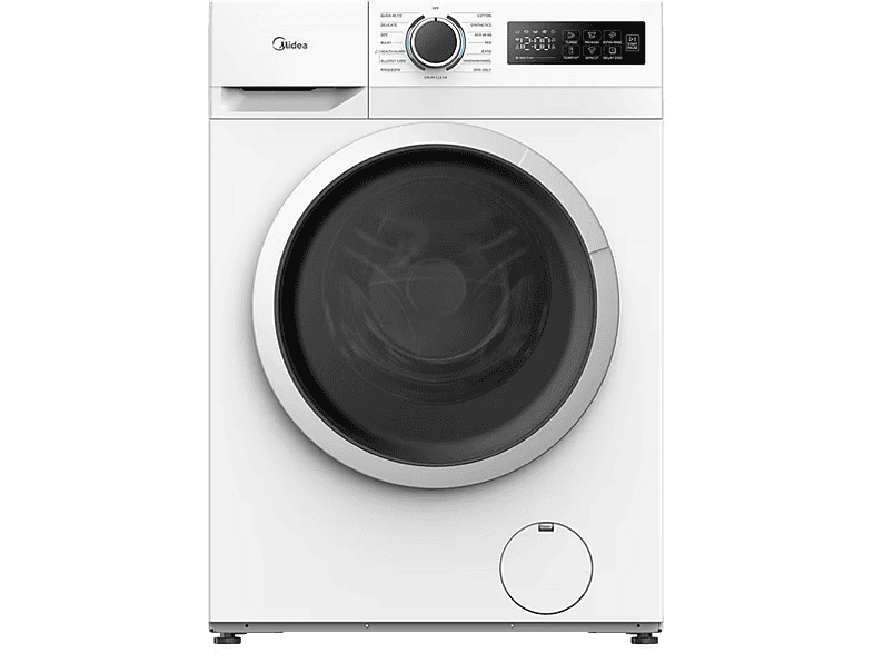 Lavadora carga frontal - Midea MF110W90BA10/W-ES, 9 kg, 1400 rpm, 15 Programas, Motor Inverter, Blanco