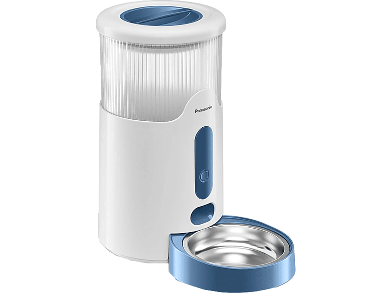 Comedero automático inteligente - Panasonic CP-JNF01CW, Apto para Lavavajillas, Fabricado en Acero Inoxidable Higiénico, Blanco
