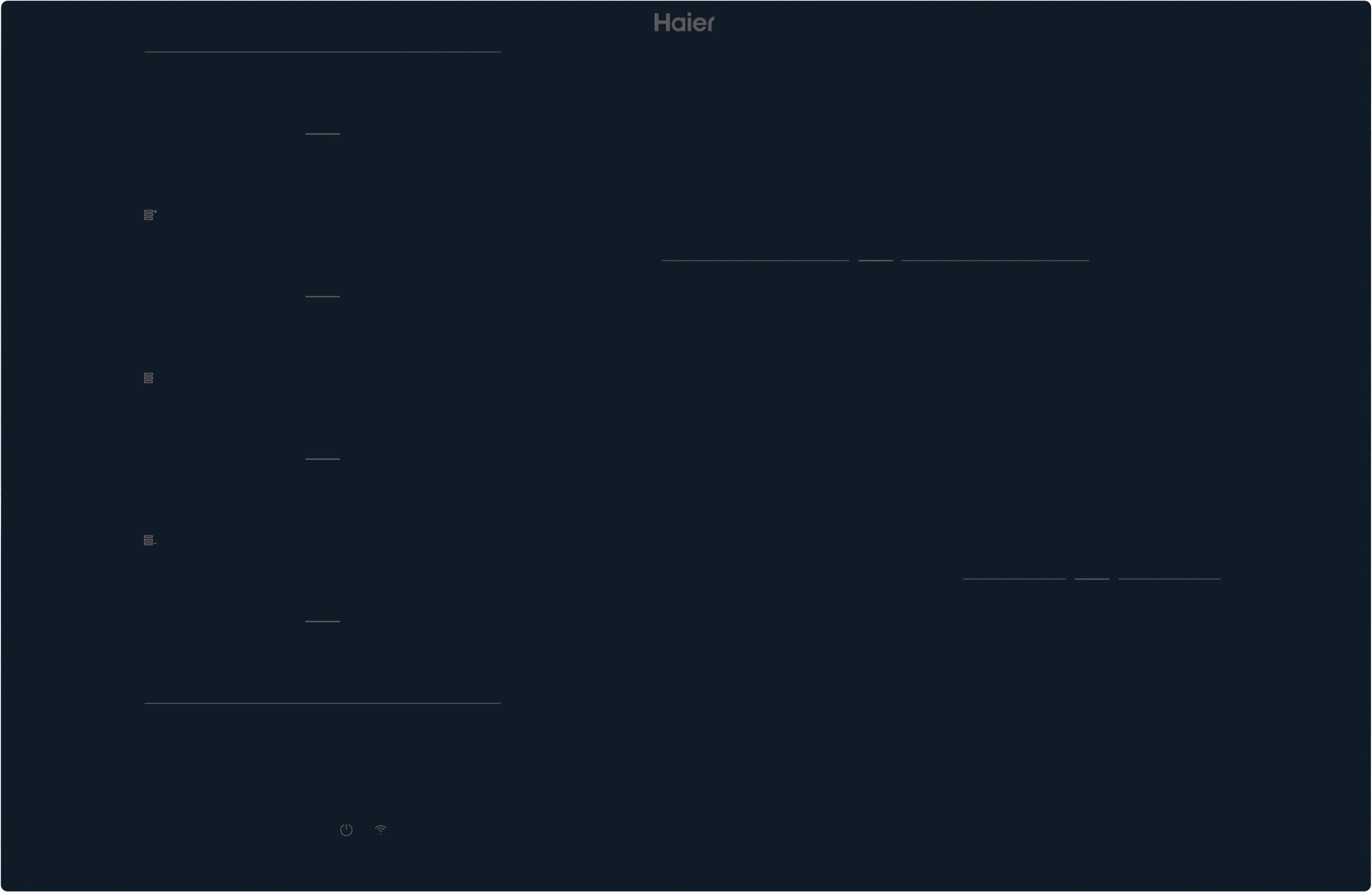 HAIER HAMTB86IRCS okos indukciós főzőlap, 4 booster, multislider, wifi