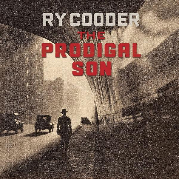 Albumcover mit Mann in einer Stadtstraße und einem regnerischen Hintergrund.