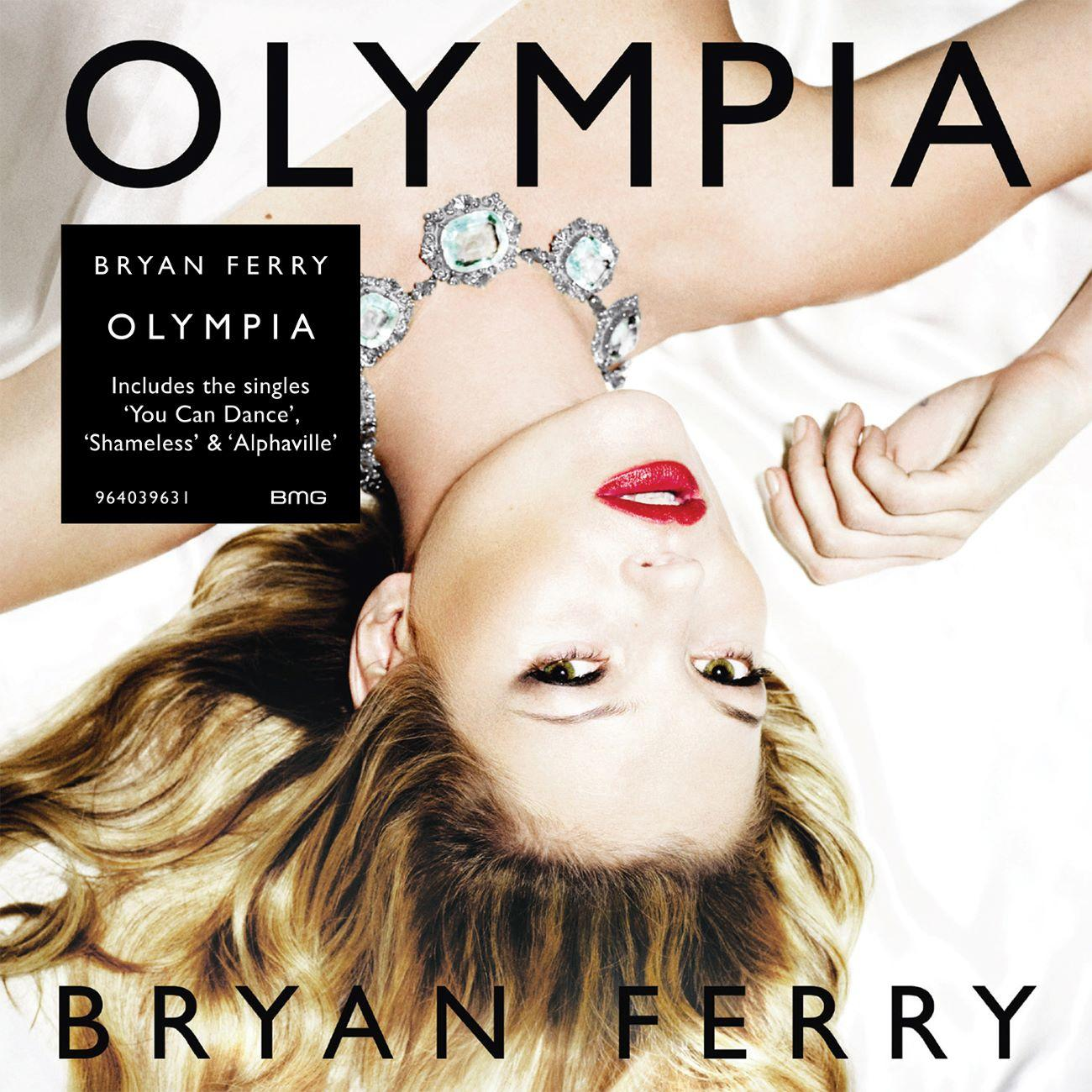 Albumcover von Bryan Ferry. Eine Frau liegt mit dem Kopf nach unten, trägt Schmuck, roter Lippenstift.