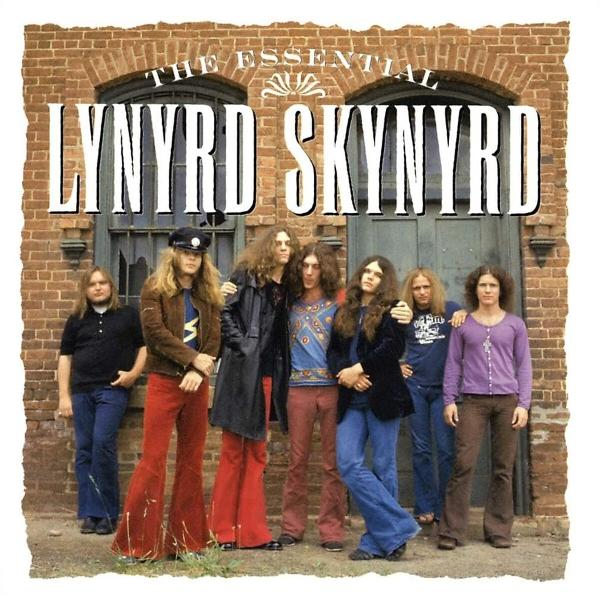 Albumcover der Band Lynyrd Skynyrd. Bandmitglieder posieren vor einem Backsteingebäude. Der Bandname ist prominent in weißem Text.