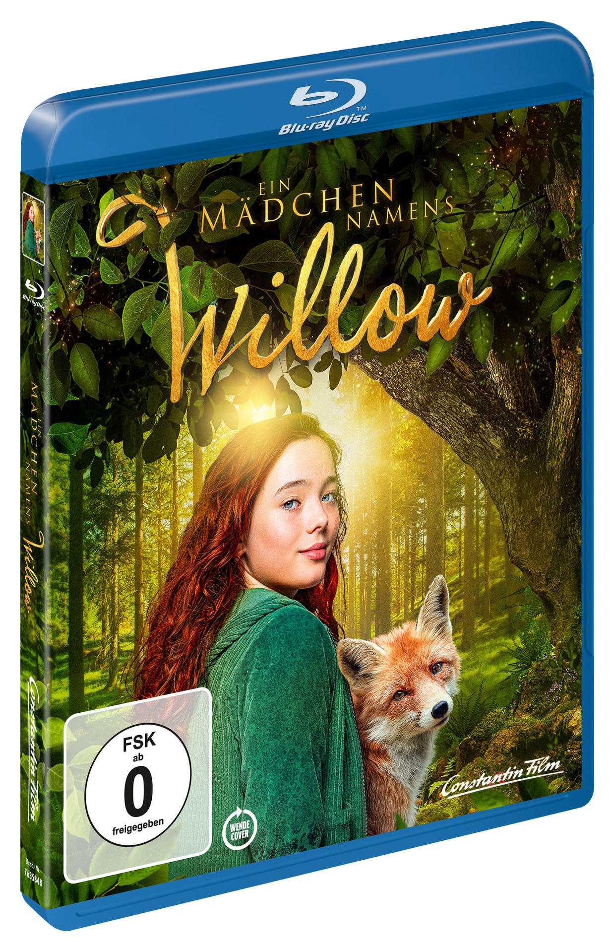 Filmposter für 'Willow'. Ein Mädchen mit roten Haaren und ein Fuchs befinden sich in einer Waldlandschaft.