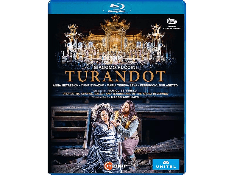 Arena of Verona Choir/Arena of Verona Orchestra/Armiliato, Marco/Bosi, Carlo/Eyvazov, Yusif/Furlanetto, Ferruccio/Leva, Maria Teresa/Netrebko, Anna - Puccini: Turandot (Arena di Verona, Italien, Juni 2022, Regie: Zeffirelli) - (Blu-ray)