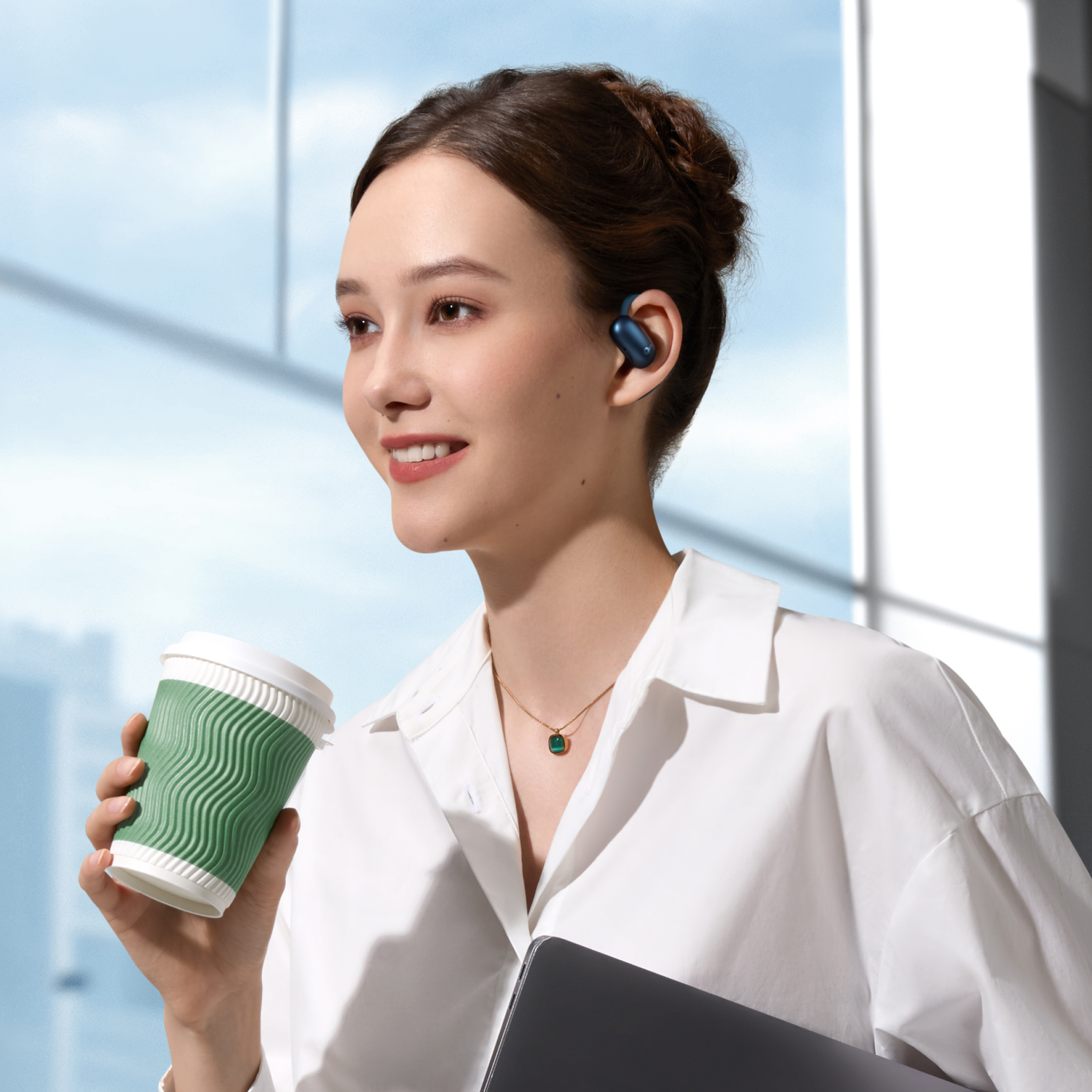 SOUNDCORE AeroFit 2 Open-ear Écouteurs sans fil Bleu