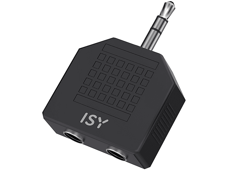 ISY Iau-1017 Adattatore da jack maschio 3,5 mm a 2 x femmina Adattatore Jack