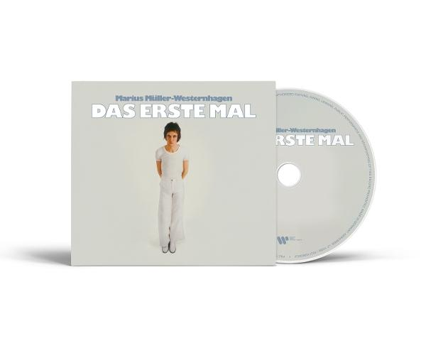 CD-Cover mit einer Person in Weiß. Titel ist "DAS ERSTE MAL" von Marius Müller-Westernhagen. CD liegt daneben.