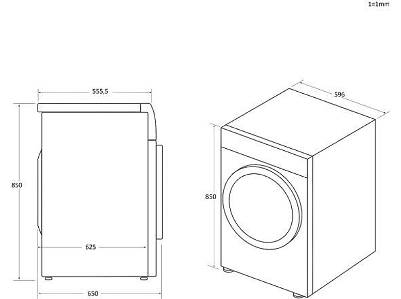 Haier HD91-A3939E I-pro Serie 3 Wärmepumpentrockner (9 kg, EEK: C, 64 dB(A)), Weiß) — Foto 4 von 5