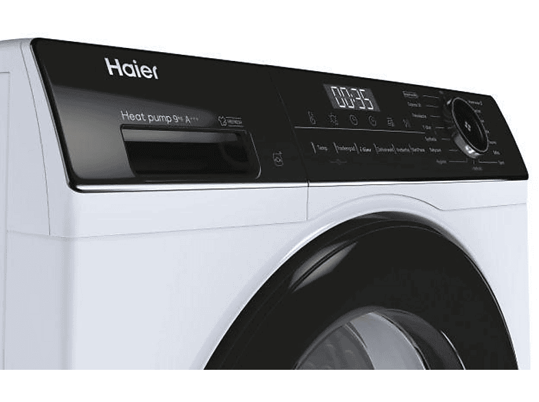 Haier HD91-A3939E I-pro Serie 3 Wärmepumpentrockner (9 kg, EEK: C, 64 dB(A)), Weiß) — Foto 3 von 5