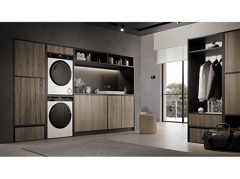 Haier HD91-A3939E I-pro Serie 3 Wärmepumpentrockner (9 kg, EEK: C, 64 dB(A)), Weiß) — Foto 5 von 5