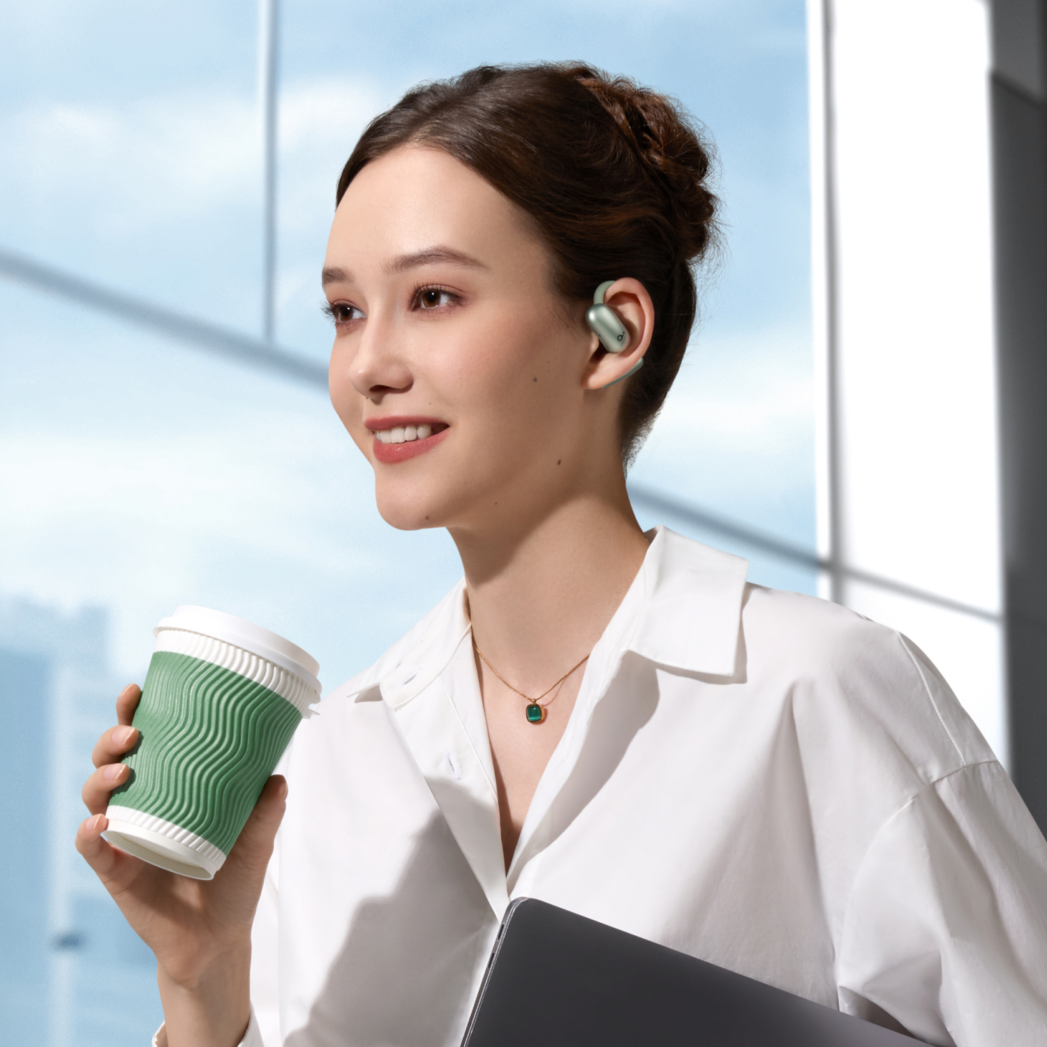 SOUNDCORE AeroFit 2 Open-ear Écouteurs sans fil Vert