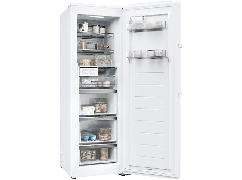 Haier H4F272WCH1 Up 60 Serie 5 Gefrierschrank (C, 276 l, 1775 mm hoch, No Frost (verminderte Eisbildung), Weiß)