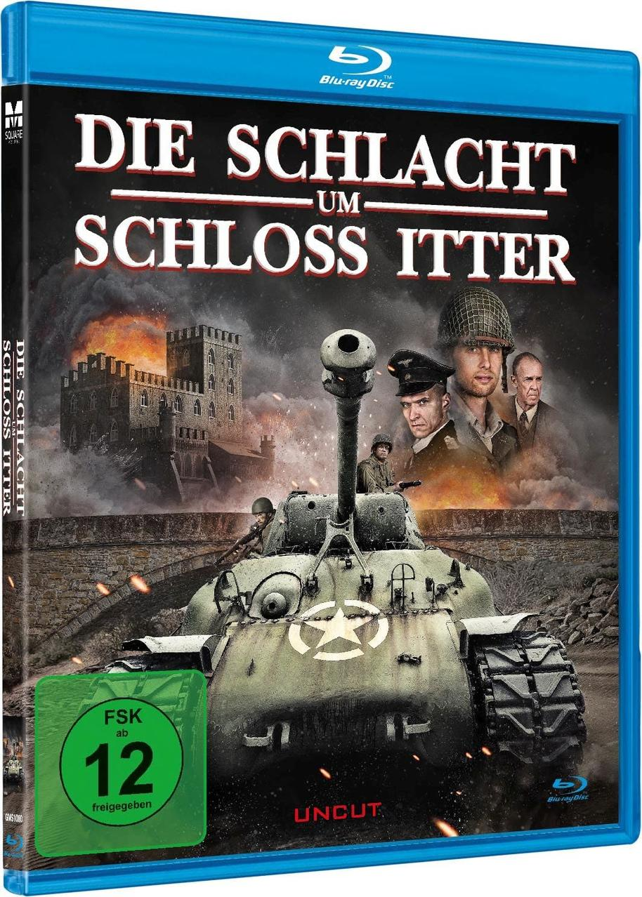 Blu-ray Cover mit Panzer und Burg, im Hintergrund brennende Gebäude.
