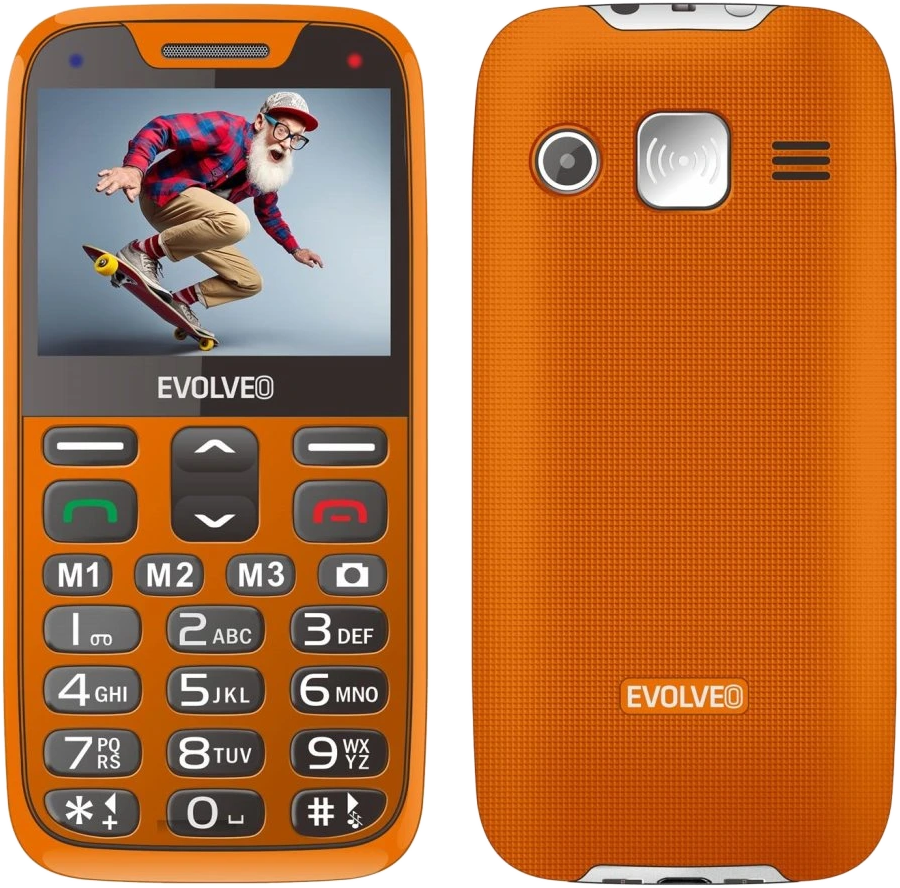 EVOLVEO EASYPHONE XR (EP601) Narancsszínű Kártyafüggetlen Mobiltelefon