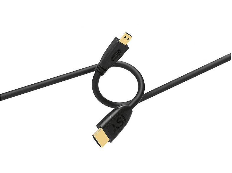 ISY IHD-9041 Cavo HDMI a Micro 4K. Da tipo A maschio D maschio. Lunghezza 1,5m